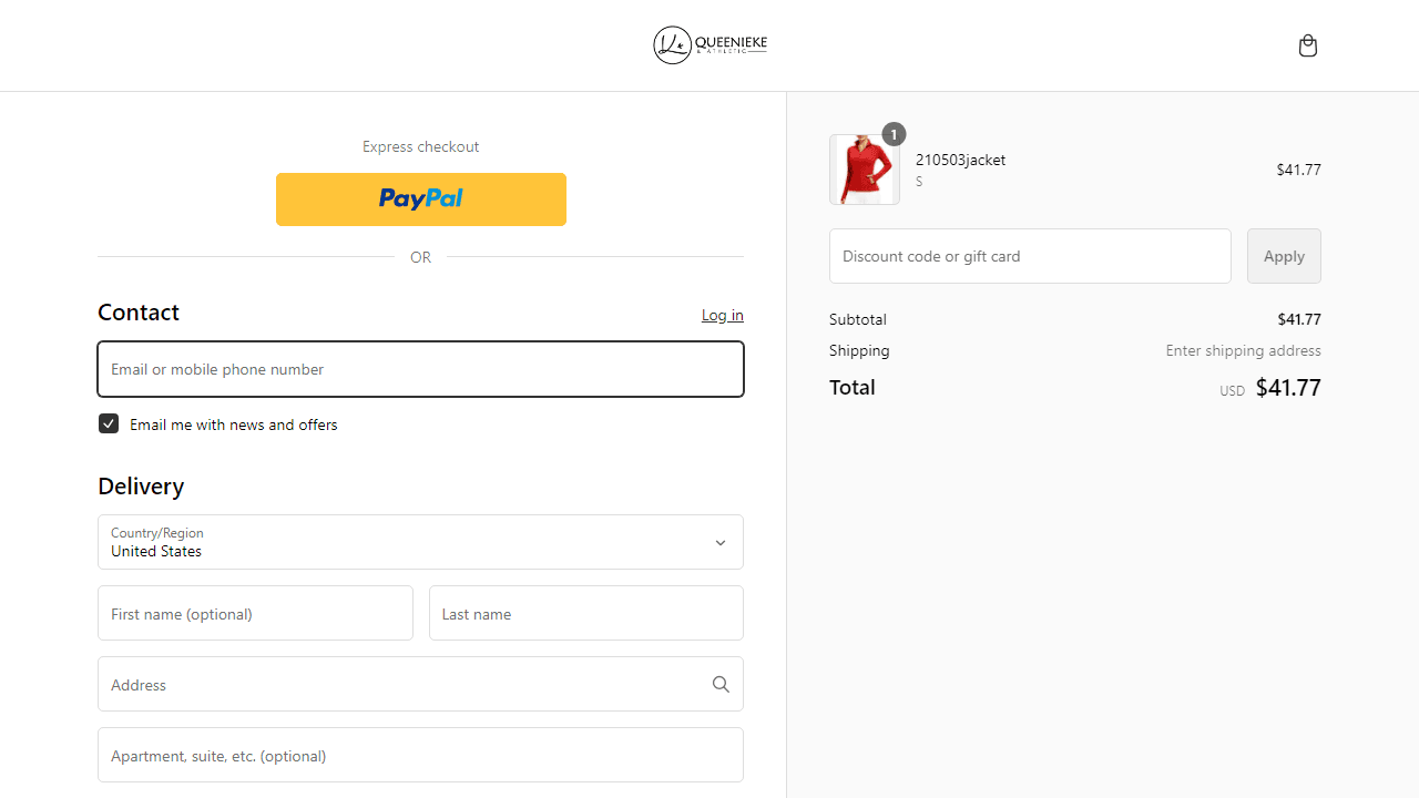 How to apply Queenieke coupon code